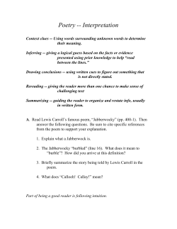Poetry Interpretation