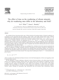 The effect of time on the weathering of silicate minerals: why do