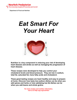 Eat Smart for Your Heart Cookbook