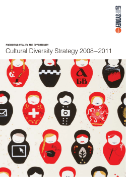 Cultural Diversity Strategy 2008 - 2011 - City of Sydney
