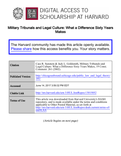 Military Tribun a Difference Sixty Yea