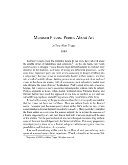Museum Pieces: Poems About Art