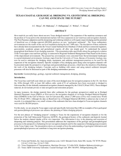 texas coastal geological dredging vs. geotechnical dredging: can we