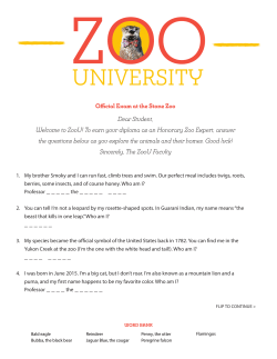 Stone Zoo Exam