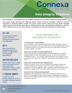 Data Intergity Services - Culbert Healthcare Solutions
