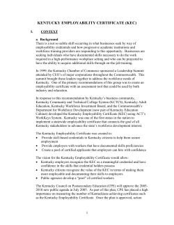kentucky employability certificate (kec)