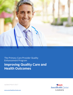 the program manual for primary care providers