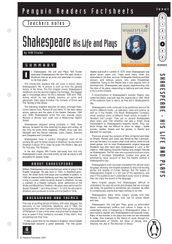 ShakespeareHis Life and Plays