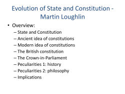 Evolution of State and Constitution - Martin Loughlin