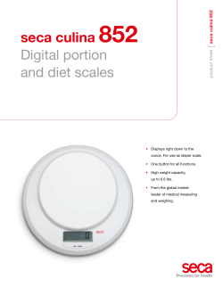 seca culina 852 Digital portion and diet scales