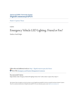Emergency Vehicle LED Lighting: Friend or Foe?