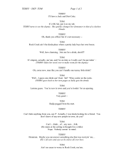 TERRY &ndash; DEP. TOM Page 1 of 2