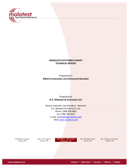 GRADUATE OUTCOMES SURVEY TECHNICAL REPORT Prepared