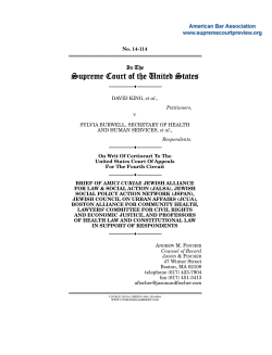 Jewish Alliance for Law and Social Action Amicus Brief