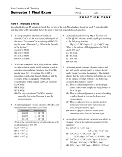 Semester 1 Final Exam