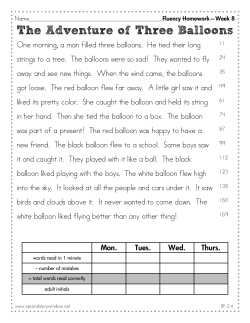 The Adventure of Three Balloons