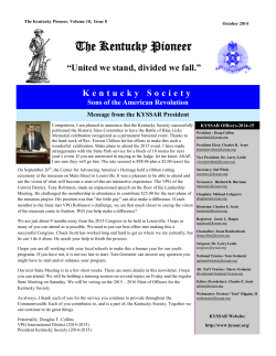 Issue No. 8 - Kentucky Society | Sons of the American Revolution