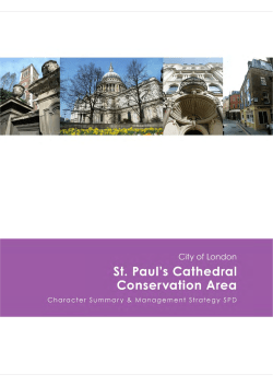 St Paul`s Cathedral Conservation Area SPD 1
