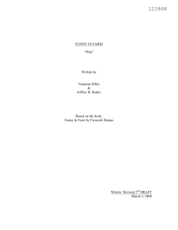 FUNNY IN FARSI “Pilot” Written by Nastaran Dibai