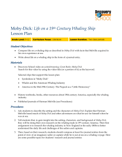 Moby-Dick: Life on a 19th Century Whaling Ship