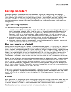 Eating disorders