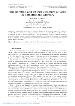 The libration and interior structure of large icy satellites and Mercury
