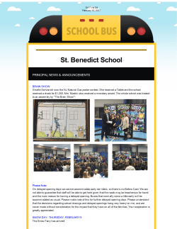February 10, 2017 - St. Benedict Catholic School