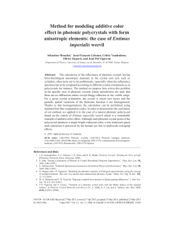 Method for modeling additive color effect in