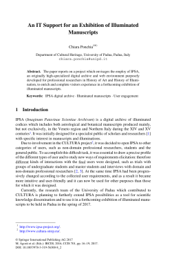 An IT Support for an Exhibition of Illuminated Manuscripts