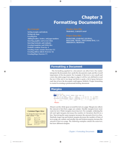 A Guide to Microsoft Office 2013: Chapter 3