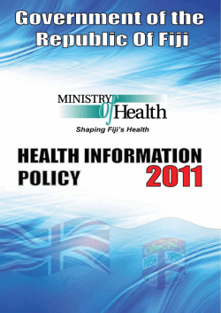 Fiji Health Information Policy