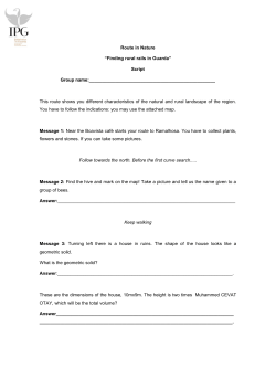 Route in Nature &ldquo;Finding rural rails in Guarda&rdquo; Script Group name