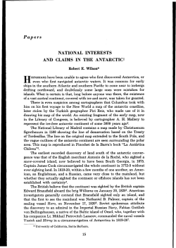 national interests and claims in the antarctic