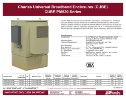 CUBE-PM520 Series - Charles Industries