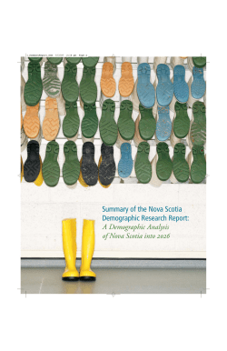 Summary of the Nova Scotia Demographic Research Report: A