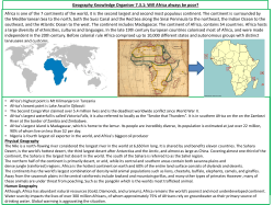 Africa and Development