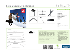 Scene UltraLight, Flexible fabrics