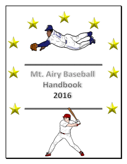 2016 Rule Book - Mt. Airy Baseball