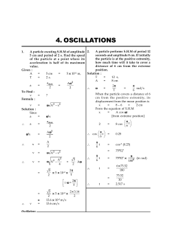Oscillations - Mahesh Tutorials Science
