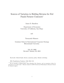 Sources of Variation in Holding Returns for Fed Funds Futures