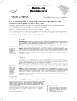 ad libitum - Nutrici&oacute;n Hospitalaria