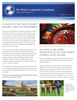 Summer News 2011 - Des Plaines Community Foundation