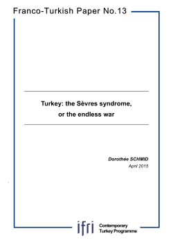 Franco-Turkish Paper No.13