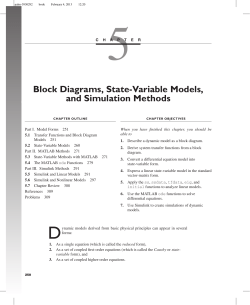 Chapter 5: Block Diagrams, State-Variable Models, and Simulation