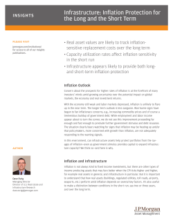 Infrastructure: Inflation Protection for the Long and the Short Term