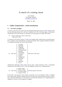 slides - SFB 632 - Universit&auml;t Potsdam