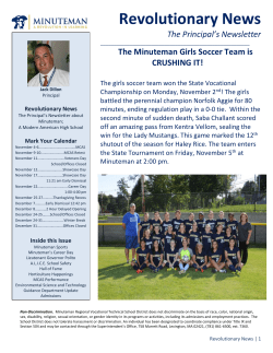 Revolutionary News - Minuteman High School