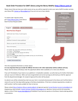 Ordering Library Material Procedure