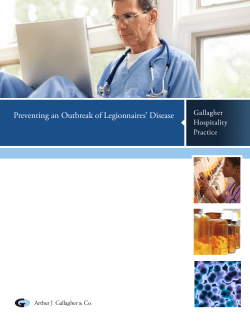 Preventing an Outbreak of Legionnaires` Disease