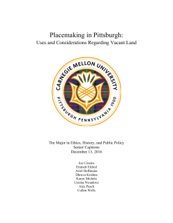 Placemaking in Pittsburgh